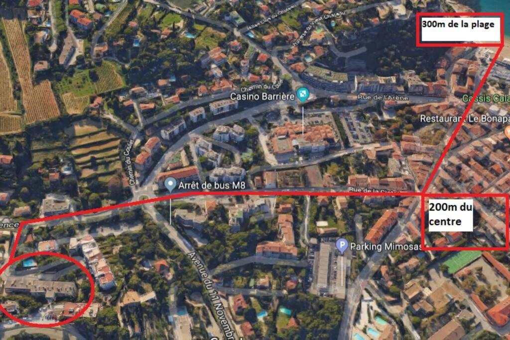 Апартаменты Au Calme, 200M Du Centre T2 Avec Balcon Et Parking Каси Экстерьер фото